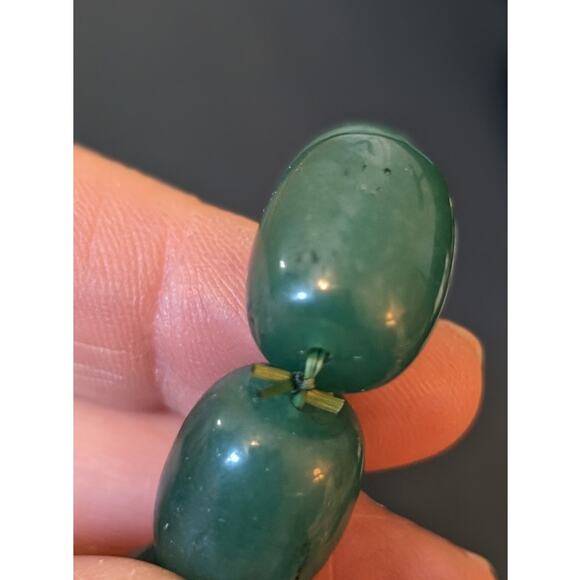 Icy Cold Green Stone Bead Stretch Bracelet - Picture 2 of 10